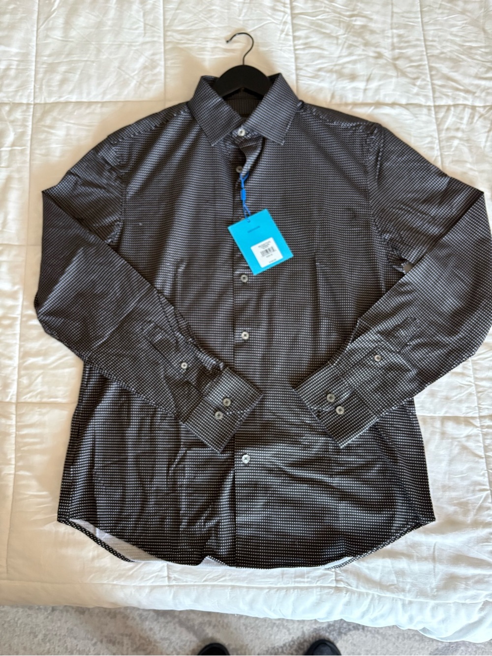 Bugatchi Black Shirt Medium NWT